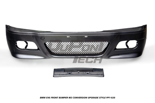 BMW 3 Series 330ci 325ci 320ci E46 1999 2000 2001 2002 2003 2004 2005 with Aftermarket Parts - M3 Conversion Upgrade Style Front Bumper & Fog Light PP Polypropylene from DuPont Tech