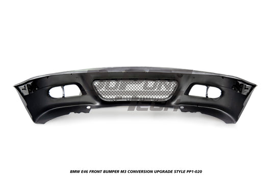 BMW 3 Series 330ci 325ci 320ci E46 1999 2000 2001 2002 2003 2004 2005 with Aftermarket Parts - M3 Conversion Upgrade Style Front Bumper & Fog Light PP Polypropylene from DuPont Tech