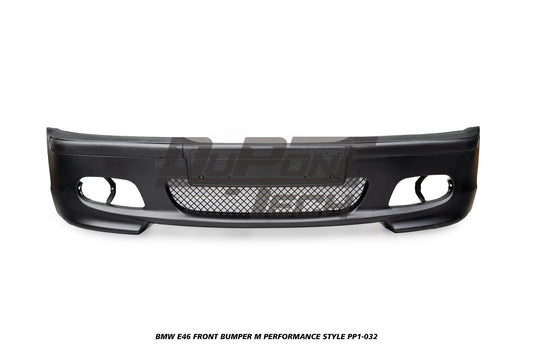 BMW 3 Series 330ci 325ci 320ci E46 1999 2000 2001 2002 2003 2004 2005 with Aftermarket Parts - M Performance Style Front Bumper & Fog Light PP Polypropylene from DuPont Tech