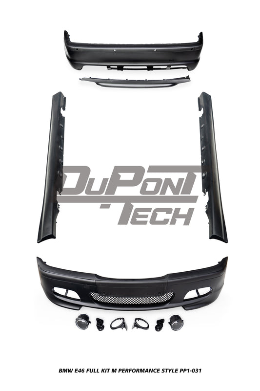BMW 3 Series 330ci 325ci 320ci E46 1999 2000 2001 2002 2003 2004 2005 with Aftermarket Parts - M Performance Style Full kit PP Polypropylene from DuPont Tech