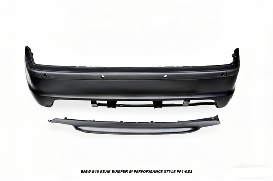 BMW 3 Series 330ci 325ci 320ci E46 1999 2000 2001 2002 2003 2004 2005 with Aftermarket Parts - M Performance Style Rear Bumper PP Polypropylene from DuPont Tech