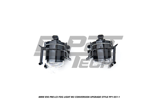 BMW 3 Series E90 Pre-LCI 2006 2007 2008 with Aftermarket Parts - M3 Conversion Upgrade Style Front Bumper and Grill & Fog Light PP Polypropylene/ABS from DuPont Tech