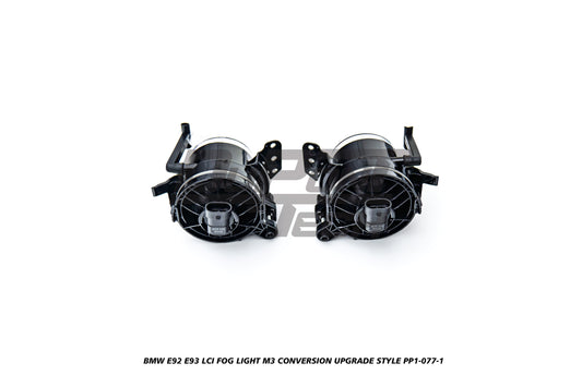 BMW 3 Series E92 E93 LCI 2010 2011 2012 2013 with Aftermarket Parts - M3 Conversion Upgrade Style Front Bumper & Fog Light PP Polypropylene from DuPont Tech