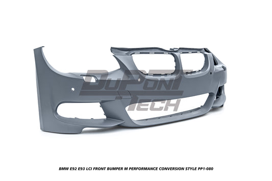 BMW 3 Series E92 E93 LCI 2010 2011 2012 2013 with Aftermarket Parts - M Performance Conversion Style Front Bumper & Fog Light PP Polypropylene from DuPont Tech