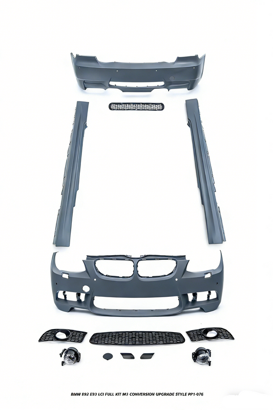 BMW 3 Series E92 E93 LCI 2010 2011 2012 2013 with Aftermarket Parts - M3 Conversion Upgrade Style Full kit PP Polypropylene from DuPont Tech