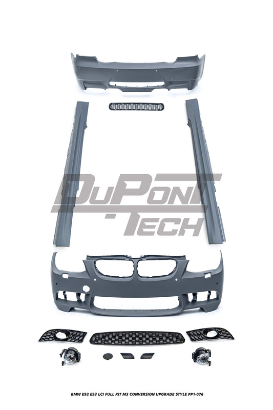 BMW 3 Series E92 E93 LCI 2010 2011 2012 2013 with Aftermarket Parts - M3 Conversion Upgrade Style Full kit PP Polypropylene from DuPont Tech