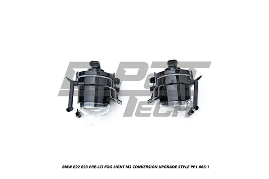 BMW 3 Series E92 E93 Pre-LCI 2006 2007 2008 2009 with Aftermarket Parts - M3 Conversion Upgrade Style Front Bumper & Fog Light PP Polypropylene from DuPont Tech