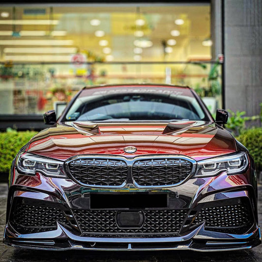 BMW 3 Series M340i 330i (Fits Both Pre-LCI & LCI) G20 2019-ON with Aftermarket Parts - CS Style Hood Metal from DuPont Tech