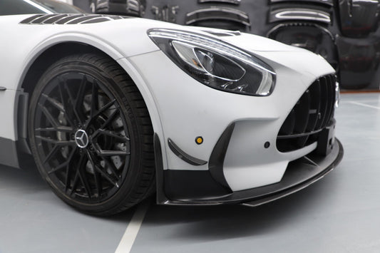 Mercedes Benz AMG GT GTS GTC GTR Pro C190 2016 2017 2018 2019 2020 2021 with Aftermarket Parts - Front Bumper & Lip PP Polypropylene / Dry Pre-preg Carbon Fiber from DuPont Tech