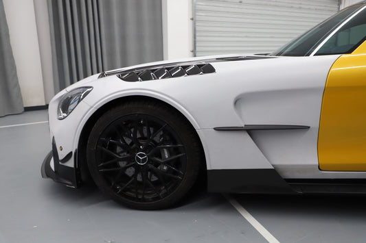 Mercedes Benz AMG GT GTS C190 2016 2017 2018 2019 2020 2021 with Aftermarket Parts - Black Series Conversion Style Full Body Kit Polypropylene / Dry Pre-preg Carbon Fiber from DuPont Tech