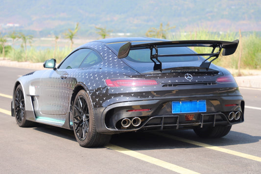 Mercedes Benz AMG GT GTS C190 2015 2016 2017 2018 2019 2020 2021 with Aftermarket Parts - Black Series Conversion Style Wheel Arches Dry Pre-preg Carbon Fiber from DuPont Tech