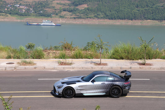 Mercedes Benz AMG GT GTS GTC GTR Pro C190 2016 2017 2018 2019 2020 2021 with Aftermarket Parts - Black Series Conversion Style Front Fenders Dry Pre-preg Carbon Fiber from DuPont Tech