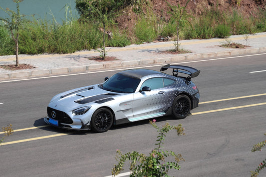 Mercedes Benz AMG GT GTS C190 2016 2017 2018 2019 2020 2021 with Aftermarket Parts - Black Series Conversion Style Full Body Kit Polypropylene / Dry Pre-preg Carbon Fiber from DuPont Tech