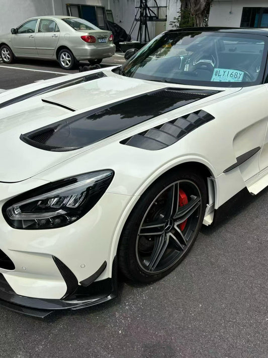Mercedes Benz AMG GT GTS C190 2016 2017 2018 2019 2020 2021 with Aftermarket Parts - Black Series Conversion Style Full Body Kit Polypropylene / Dry Pre-preg Carbon Fiber from DuPont Tech