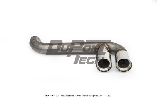 MINI Cooper JCW (John Cooper Works) S Base F56 F57 Pre-LCI 2014 2015 2016 2017 2018 with Aftermarket Parts - JCW Conversion Upgrade Style Exhaust Tips Stainless Steel from DuPont Tech