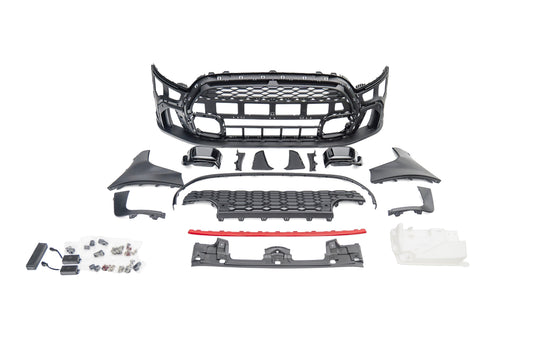 MINI Cooper JCW (John Cooper Works) S Base F56 F57 Pre-LCI 2014 2015 2016 2017 2018 with Aftermarket Parts - JCW Conversion Upgrade Style Front Bumper PP Polypropylene from DuPont Tech