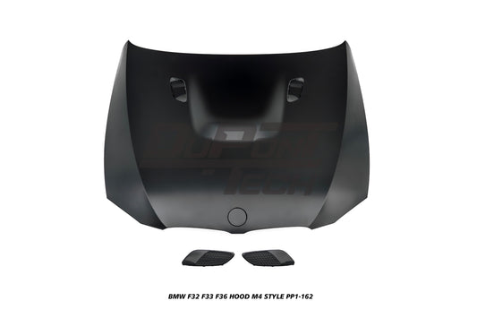 BMW 4 Series 440i 435i 430i 428i 420i 418i 435d 430d 425d 420d 418d F32 F33 2014 2015 2016 2017 2018 2019 2020 & F36 2014 2015 2016 2017 2018 2019 2020 with Aftermarket Parts - M4 Style Hood Metal from DuPont Tech