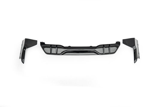 BMW X5 M60i s/x Drive 40i (With M-Package Bumper, does not fit base model) G05 LCI 2024-ON with Aftermarket Parts - M Performance Style Rear Diffuser & Canards ABS from DuPont Tech