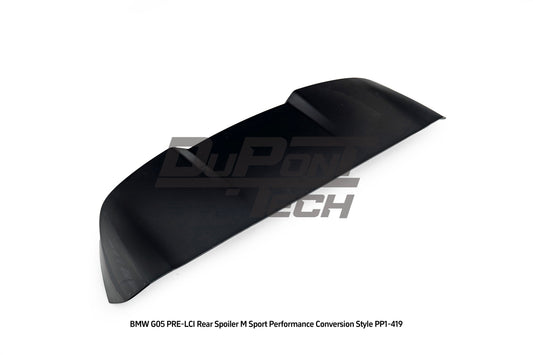 BMW X5 M50i x/s Drive 40i Pre-LCI G05 2019 2020 2021 2022 2023 with Aftermarket Parts - M Sport Performance Conversion Style Rear Spoiler ABS from DuPont Tech