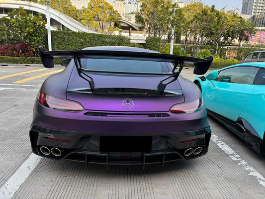 Mercedes Benz AMG GT GTS C190 2016 2017 2018 2019 2020 2021 with Aftermarket Parts - Black Series Conversion Style Full Body Kit Polypropylene / Dry Pre-preg Carbon Fiber from DuPont Tech