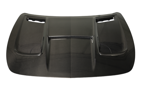 DuPont Tech Black Series Conversion Style Hood for Mercedes Benz AMG GT GTS GTC GTR Pro C190 2016-2021 Dry Pre-preg Carbon Fiber
