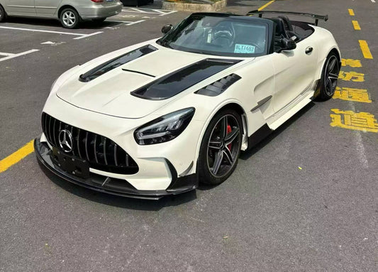 Mercedes Benz AMG GT GTS GTC GTR Pro C190 2016 2017 2018 2019 2020 2021 with Aftermarket Parts - Front Bumper & Lip PP Polypropylene / Dry Pre-preg Carbon Fiber from DuPont Tech