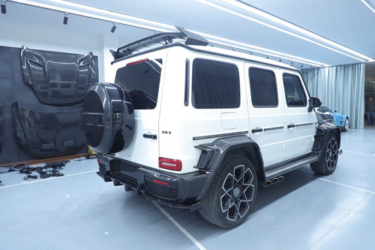 Mercedes Benz G-Class G63 AMG G550 W463A W464 2019 2020 2021 2022 2023 2024 with Aftermarket Parts - BRBS B800 Style B900 Upgrade Package Dry Pre-preg Carbon Fiber from DuPont Tech