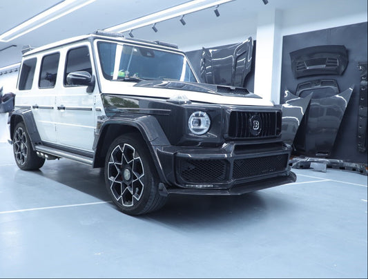 Mercedes Benz G-Class G63 AMG G550 W463A W464 2019 2020 2021 2022 2023 2024 with Aftermarket Parts - BRBS B800 Style B900 Upgrade Package Dry Pre-preg Carbon Fiber from DuPont Tech