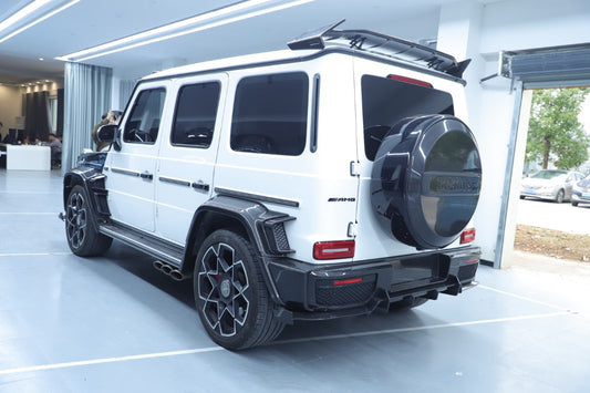 Mercedes Benz G-Class G63 AMG G550 W463A W464 2019 2020 2021 2022 2023 2024 with Aftermarket Parts - BRBS B800 Style Fender Flare Vents Trims Dry Pre-preg Carbon Fiber from DuPont Tech