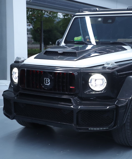 Mercedes Benz G-Class G63 AMG G550 W463A W464 2019 2020 2021 2022 2023 2024 with Aftermarket Parts - BRBS B800 Style Front Bumper Dry Pre-preg Carbon Fiber from DuPont Tech