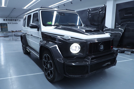 Mercedes Benz G-Class G63 AMG G550 W463A W464 2019 2020 2021 2022 2023 2024 with Aftermarket Parts - BRBS B800 Style Front Bumper Dry Pre-preg Carbon Fiber from DuPont Tech