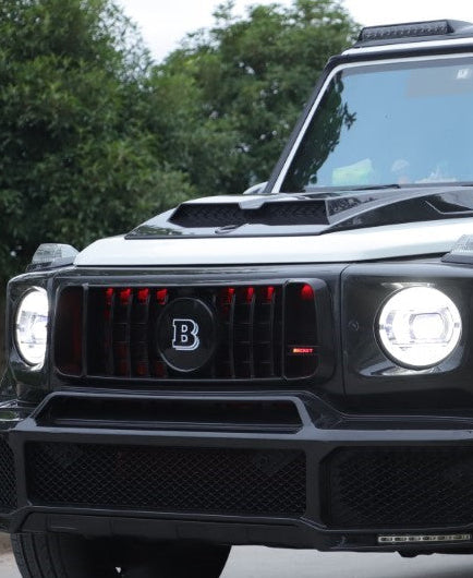 Mercedes Benz G-Class G63 AMG G550 W463A W464 2019 2020 2021 2022 2023 2024 with Aftermarket Parts - BRBS B800 Style Front Grill with Emblem PP Polypropylene from DuPont Tech