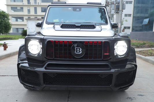 Mercedes Benz G-Class G63 AMG G550 W463A W464 2019 2020 2021 2022 2023 2024 with Aftermarket Parts - BRBS B800 Style Front Grill with Emblem PP Polypropylene from DuPont Tech