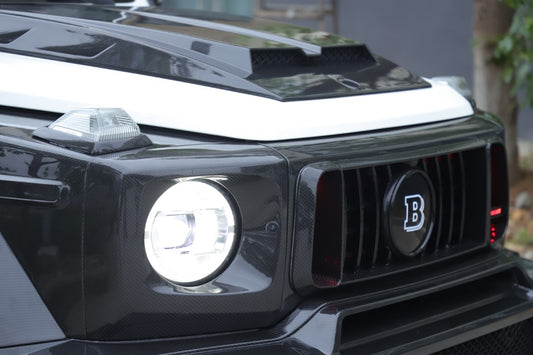 Mercedes Benz G-Class G63 AMG G550 W463A W464 2019 2020 2021 2022 2023 2024 with Aftermarket Parts - BRBS B800 Style Front Grill with Emblem PP Polypropylene from DuPont Tech