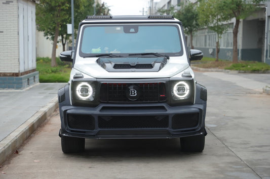 Mercedes Benz G-Class G63 AMG G550 W463A W464 2019 2020 2021 2022 2023 2024 with Aftermarket Parts - BRBS B900 Style Front Lip Dry Pre-preg Carbon Fiber from DuPont Tech
