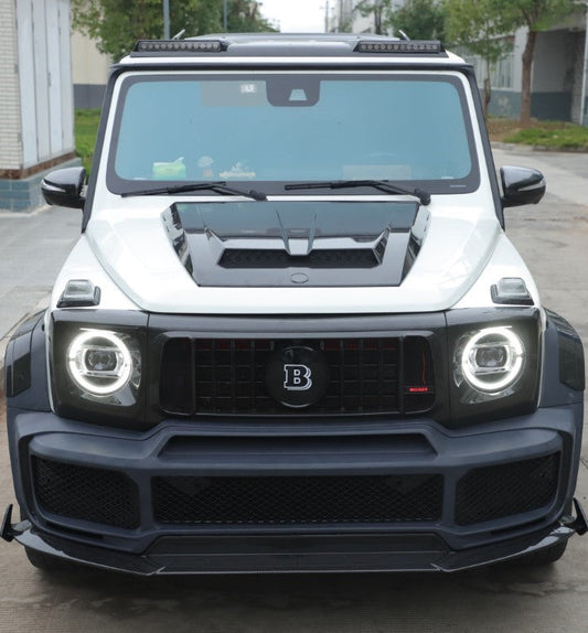 Mercedes Benz G-Class G63 AMG G550 W463A W464 2019 2020 2021 2022 2023 2024 with Aftermarket Parts - BRBS B800 Style Hood Bonnet Dry Pre-preg Carbon Fiber from DuPont Tech