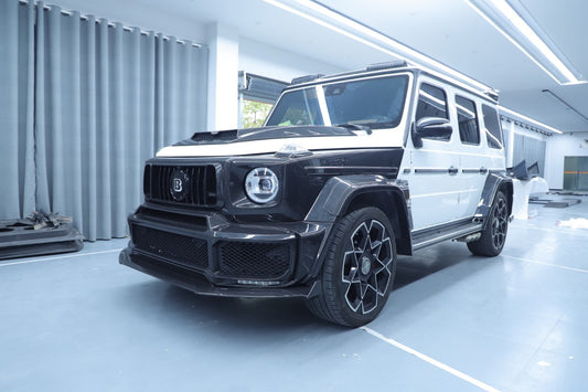 Mercedes Benz G-Class G63 AMG G550 W463A W464 2019 2020 2021 2022 2023 2024 with Aftermarket Parts - BRBS B800 Style Front Fenders Dry Pre-preg Carbon Fiber from DuPont Tech