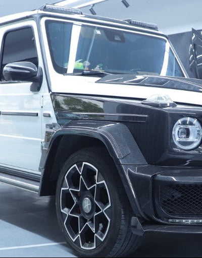 Mercedes Benz G-Class G63 AMG G550 W463A W464 2019 2020 2021 2022 2023 2024 with Aftermarket Parts - BRBS B800 Style Front Fenders Dry Pre-preg Carbon Fiber from DuPont Tech