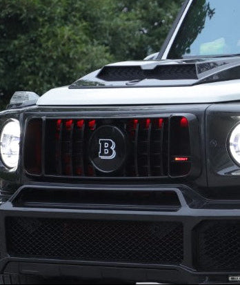 Mercedes Benz G-Class G63 AMG G550 W463A W464 2019 2020 2021 2022 2023 2024 with Aftermarket Parts - BRBS B800 Style Front Grill Dry Pre-preg Carbon Fiber from DuPont Tech