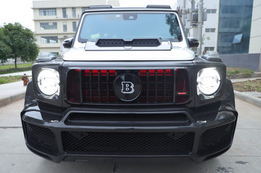 Mercedes Benz G-Class G63 AMG G550 W463A W464 2019 2020 2021 2022 2023 2024 with Aftermarket Parts - BRBS B800 Style Front Grill Dry Pre-preg Carbon Fiber from DuPont Tech