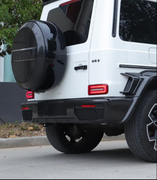 Mercedes Benz G-Class G63 AMG G550 W463A W464 2019 2020 2021 2022 2023 2024 with Aftermarket Parts - BRBS B800 Style Rear Bumper Dry Pre-preg Carbon Fiber from DuPont Tech