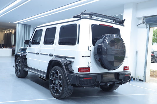 Mercedes Benz G-Class G63 AMG G550 W463A W464 2019 2020 2021 2022 2023 2024 with Aftermarket Parts - BRBS B900 Style Rear Diffuser Dry Pre-preg Carbon Fiber from DuPont Tech