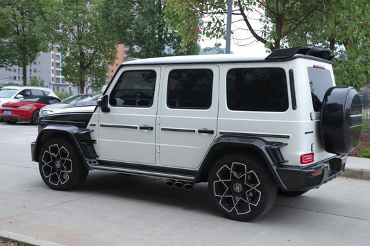 Mercedes Benz G-Class G63 AMG G550 W463A W464 2019 2020 2021 2022 2023 2024 with Aftermarket Parts - BRBS B800 Style Rear Wing Dry Pre-preg Carbon Fiber from DuPont Tech