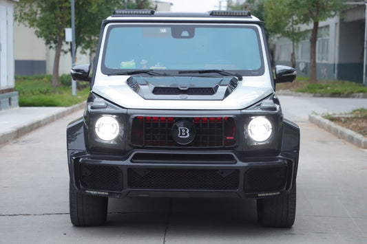 Mercedes Benz G-Class G63 AMG G550 W463A W464 2019 2020 2021 2022 2023 2024 with Aftermarket Parts - BRBS B900 Style Grill Backlid LEDs ABS from DuPont Tech