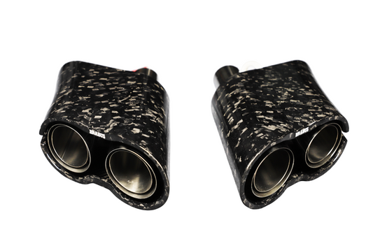 Mercedes Benz G-Class G63 AMG G550 W463A W464 2019 2020 2021 2022 2023 2024 with Aftermarket Parts - BRBS B900 Style Exhaust Tips Dry Pre-preg Carbon Fiber from DuPont Tech