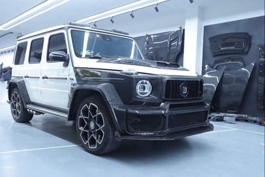 Mercedes Benz G-Class G63 AMG G550 W463A W464 2019 2020 2021 2022 2023 2024 with Aftermarket Parts - BRBS B900 Style Wheel Arches Dry Pre-preg Carbon Fiber from DuPont Tech