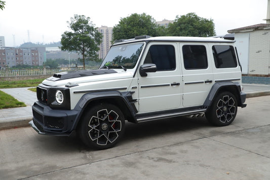 Mercedes Benz G-Class G63 AMG G550 W463A W464 2019 2020 2021 2022 2023 2024 with Aftermarket Parts - BRBS B900 Style Wheel Arches Dry Pre-preg Carbon Fiber from DuPont Tech