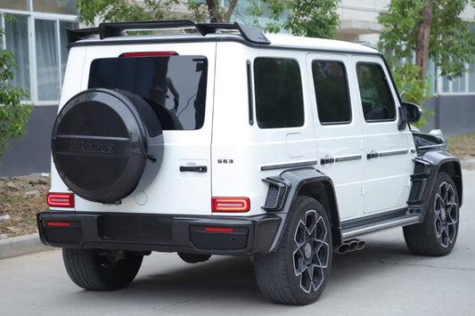 Mercedes Benz G-Class G63 AMG G550 W463A W464 2019 2020 2021 2022 2023 2024 with Aftermarket Parts - BRBS B900 Style Spare Tire Arch Dry Pre-preg Carbon Fiber from DuPont Tech