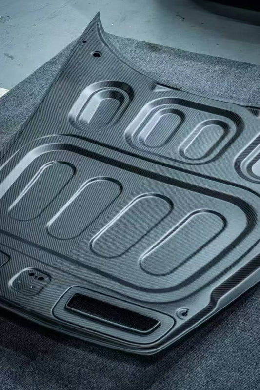 Porsche 911 992.1 Carerra Base/S/T/4/4S/Targa 4/Targa 4S/GTS/GT3/Turbo/Turbo S/ST 2020 2021 2022 2023 2024 & 911 992.2 Carerra Base/S/T/4/4S/Targa 4/Targa 4S/GTS/GT3/Turbo/Turbo S 2025-ON with Aftermarket Parts - GT3 Style Hood Dry Pre-preg Carbon Fiber from Dupont Tech