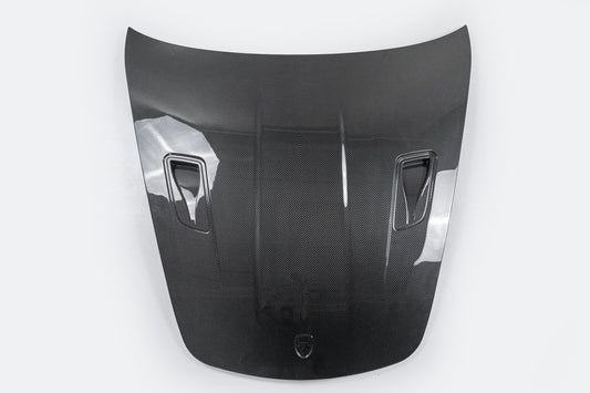 Porsche 987.1 987.2 Cayman & Boxster (Base/S/R) 2005 2006 2007 2008 2009 2010 2011 2012 2 Door Coupe & 2 Door Convertible with Aftermarket Parts - Hood Dry Pre-preg Carbon Fiber from Aero Republic